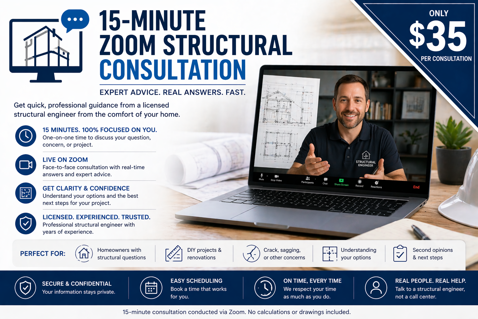 15-Minute Zoom Structural Consultation