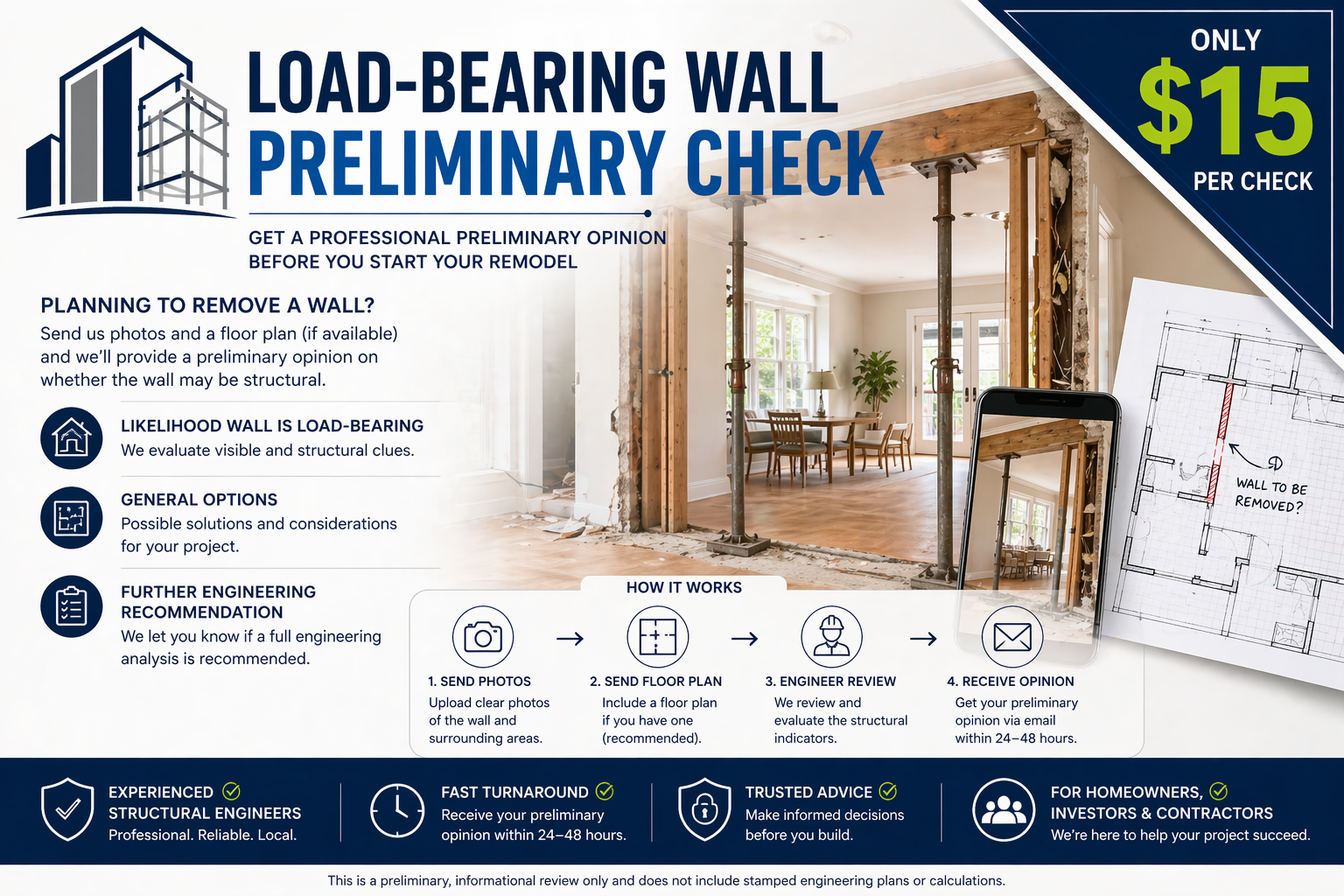 Load-Bearing Wall Preliminary Check